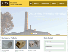 Tablet Screenshot of ctsrefractory.com